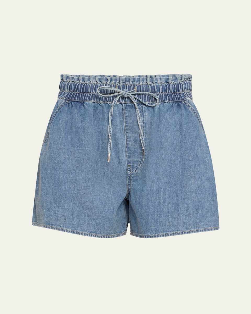 Wilder Drawstring Denim Shorts